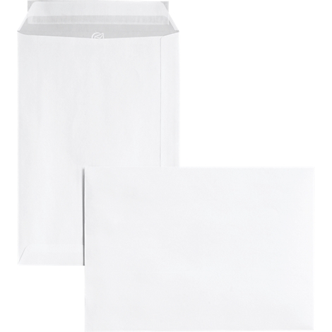 Two white envelopes. One is open, the other is closed.