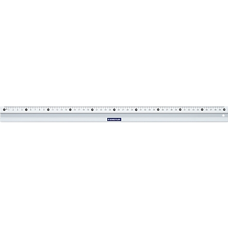 Ruler with markings. Light gray, transparent. Black dots and lines mark the units of measurement.