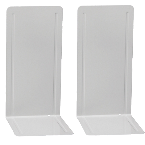 Faxland Buchstützen 2er Set Schwarz - Große Metall Stützen Für Ordner