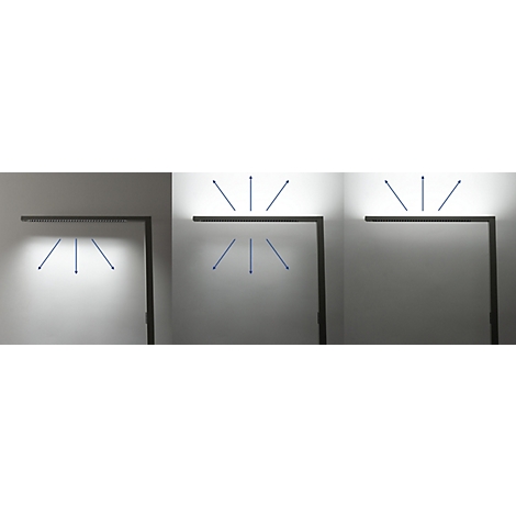 Rundes Icon mit Text Colour Vario und Farbtemperatur-Werten von 2700K, 4500K und 5700K.