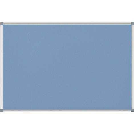 Blue whiteboard with silver frame. The surface is textured.
