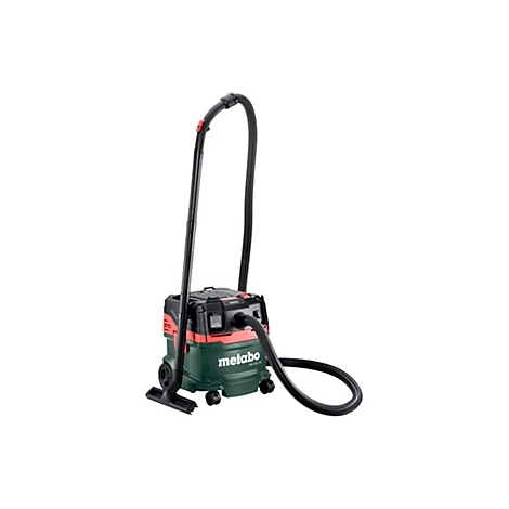 Metabo Nass- und Trockensauger ASA 20 L PC in Grün und Schwarz vor weißem Hintergrund.