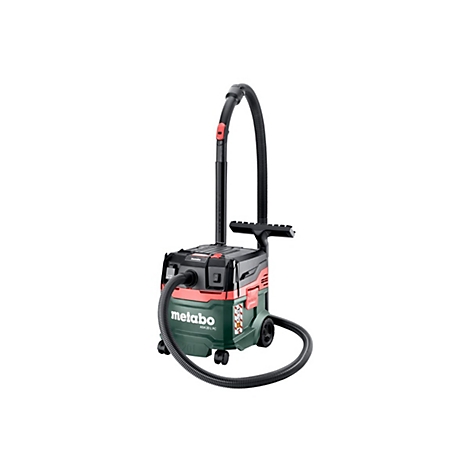 Metabo ASA 20 L PC Nass- und Trockensauger in grün und schwarz auf weißem Hintergrund.