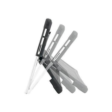 Plusieurs supports avec des cadres noirs, partiellement superposés, sur fond blanc.