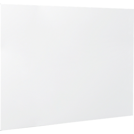 Rectangle blanc en perspective oblique. La surface semble lisse.