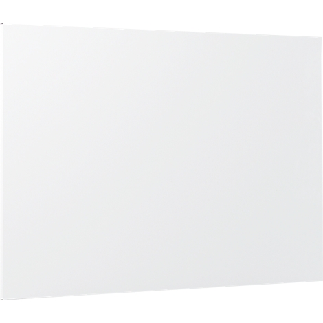 Une surface rectangulaire blanche en vue oblique.