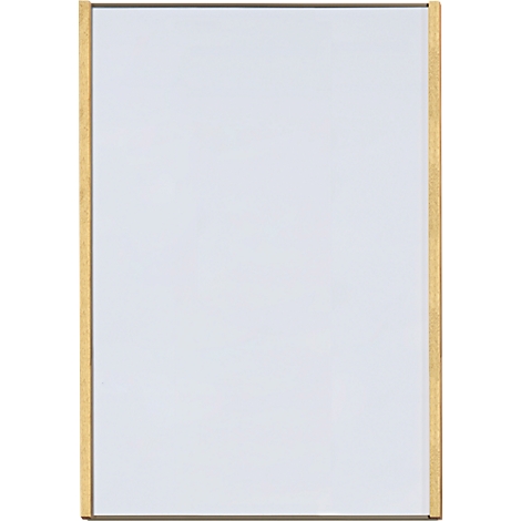 Tableau rectangulaire vide avec un cadre en bois.