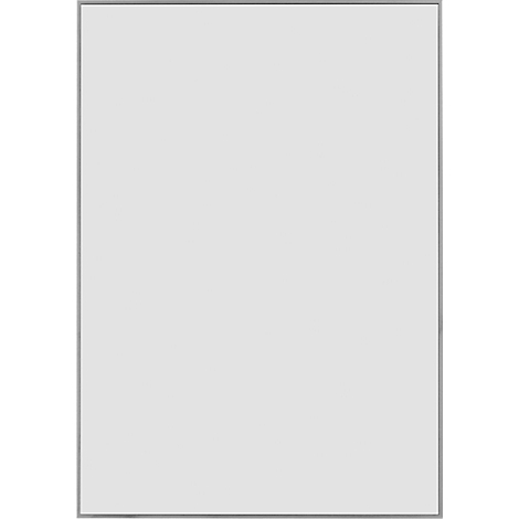 Un rectangle blanc dans un cadre gris.
