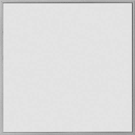 Toile vierge carrée avec un cadre gris étroit.