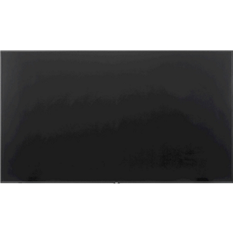 Grand écran noir. Surface réfléchissante avec une légère brillance.