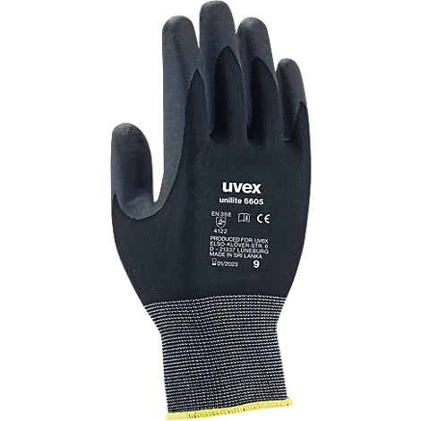 Montagehandschuhe uvex unilite 6605, Polyamid/Nitrilschaum, EN 388: 4122,  atmungsaktiv, versch. Größen, 10 Paar günstig kaufen