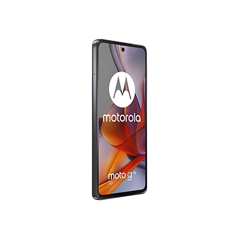 Ein schwarzes Smartphone mit dem Motorola-Logo und dem Schriftzug "moto g75 5G".