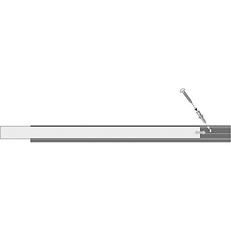 Multifunktionsklemmleiste MAULpro, inkl. 2 Multifunktionshaken, für  Flipchartblöcke ab 11 mm Lochung, B 42 x T 15 x L 500 o. 1000 mm, Aluminium  günstig kaufen