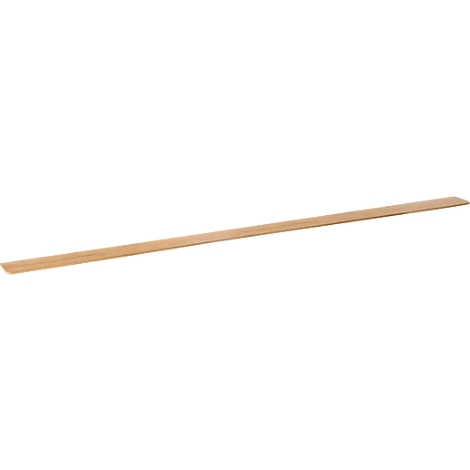 Schmaler, beiger Holzstab, leicht angeschrägt.