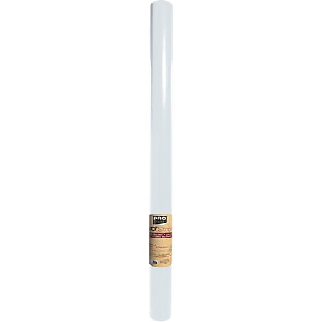 Bouteille cylindrique avec étiquette.