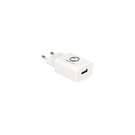Weißes Navilock USB-Netzladegerät für Steckdosen.