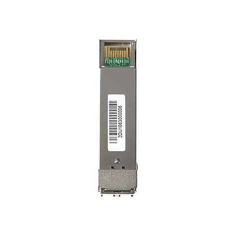 Ein graues elektronisches Bauteil mit Barcode und Schriftzug 2DU1063000006.