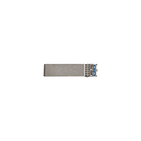 Ein graues Metallgehäuse mit blauen Akzenten, ein elektronisches Bauteil.