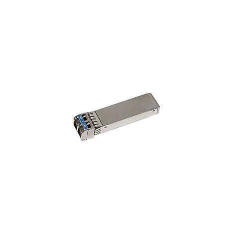 Ein rechteckiges, silberfarbenes Gerät mit blauen und metallfarbenen Details. Es ist für den Einsatz in Netzwerkgeräten konzipiert.