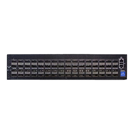 Ein schwarzer Server-Switch mit zahlreichen Anschlüssen. Aufschrift: SN6000. Blaues Logo.