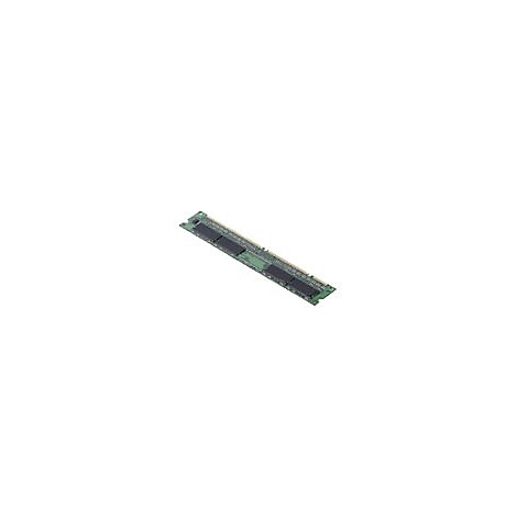 Ein grÃ¼nes RAM-Modul mit schwarzen Chips, diagonal auf weiÃŸem Hintergrund.