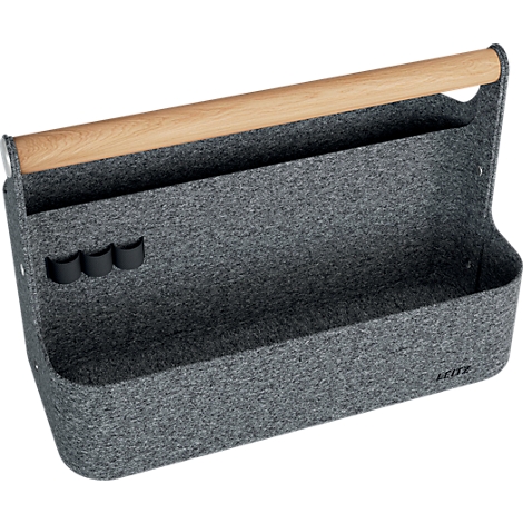 Étagère de bureau avec compartiments ouverts, éléments en bois et casiers vert menthe pour un rangement organisé.