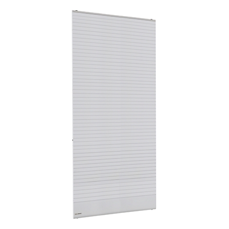 A white heating panel with horizontal lines.