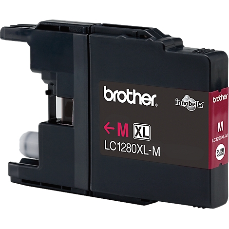 Black Brother ink cartridge, marked in red for magenta color.