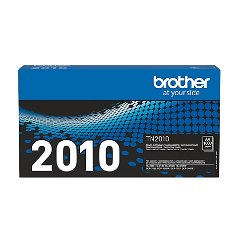 Blue and black Brother toner cartridge with the text 2010.