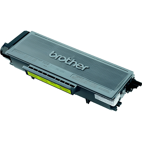 Gray Brother toner cartridge, photographed at an angle from above. The Brother logo is clearly visible.