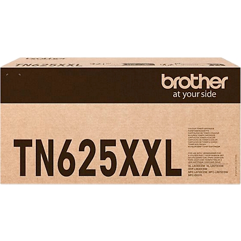 Brauner Pappkarton für Brother Tonerkartusche TN625XXL.