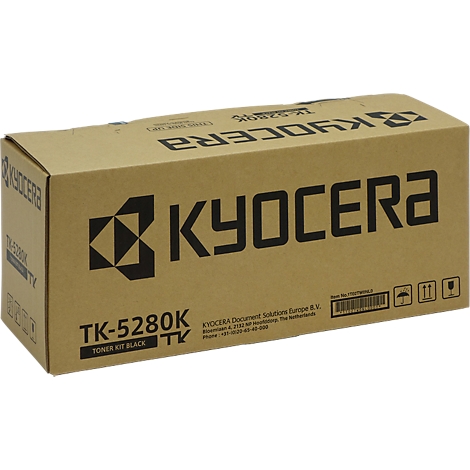 Brown box with KYOCERA logo and the words TK-5280K. Writing in black.