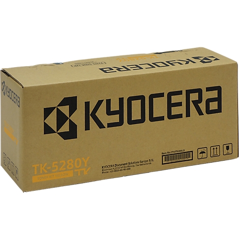 Cardboard box with Kyocera print and barcode. Label: TK-5280Y.