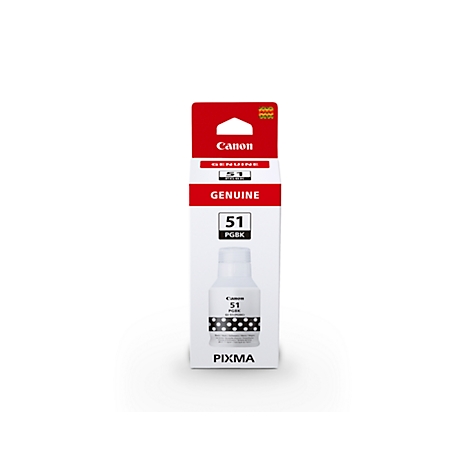 Canon PG-51 inktcartridge in verpakking. Gedrukt: 51 PGBK, Genuine.