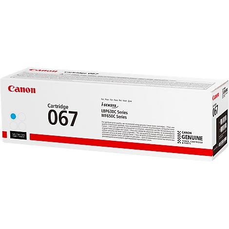 Witte Canon cartridge doos met rode letters en opdruk, Cartridge 067.