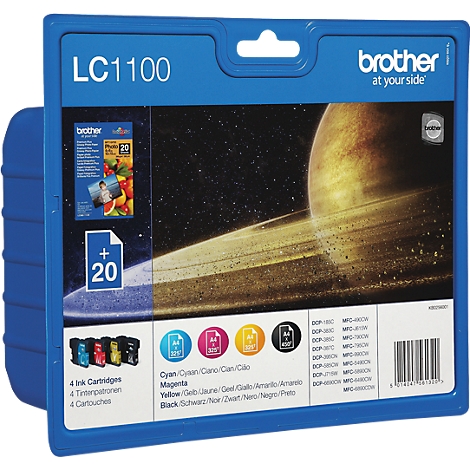 Brother LC 223 pack 4 cartouches noir + couleur pour imprimante