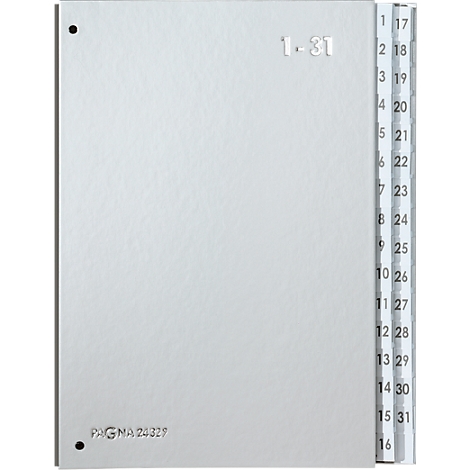 Gray index with tabs numbered 1-31. PAGNA 24327 is printed in the lower left corner.
