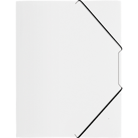White paper with a black metal clip.