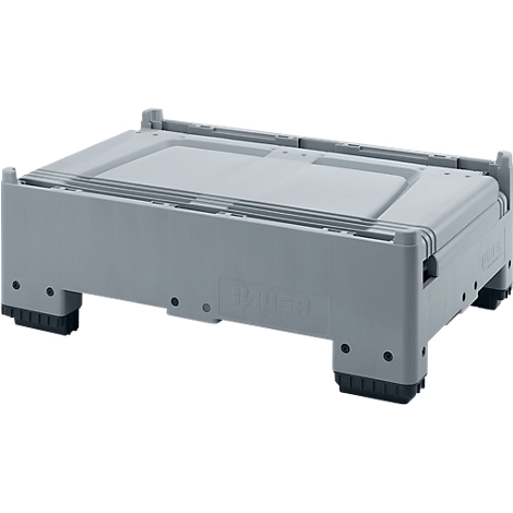 Palettenbox Big Box geschlossen, klappbar, aus Kunststoff, div ...