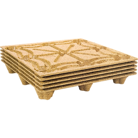Stack of wooden pallets. The top pallet shows a detailed surface structure.