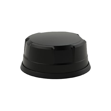 Schwarzes, rundes Gerät. Die Form erinnert an eine Kapsel. Es steht auf einem weißen Hintergrund.