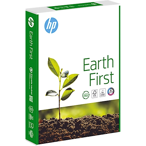 Papier copieur HP Earth First CHP140, climatiquement neutre, format A4, 80 g/m², blanc pur, 1 boîte = 5 x 500 feuilles
