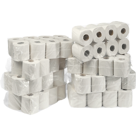 Papier toilette, 2 épaisseurs, cellulose, blanc naturel, 64 rouleaux avec  250 feuilles chacun acheter à prix avantageux