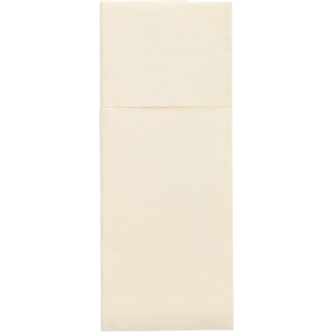 Beige Umschlag, eine waagerechte Linie teilt die Oberfläche.