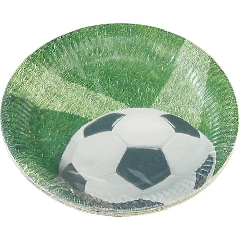 Papstar Pappteller „Football“, rund, Ø 230 mm, mehrfarbig bedruckt, 10 Stück