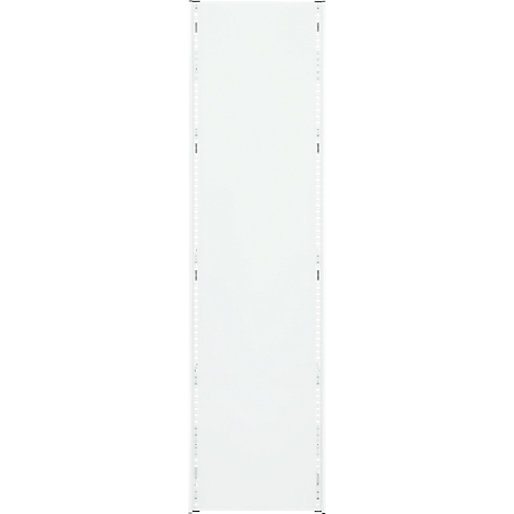 Objet blanc rectangulaire avec des marqueurs d'angle.