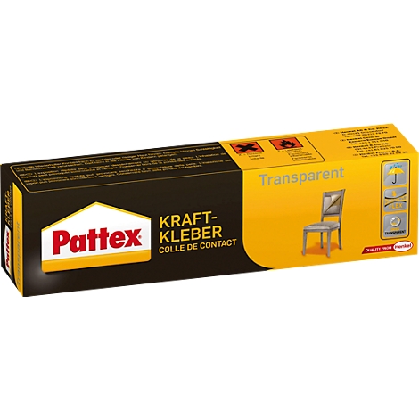 Glue package with Pattex logo and product name.