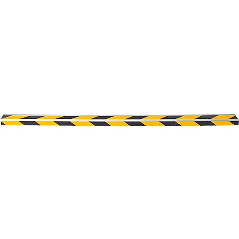 Perfiles para escalones CleanGrip, versión adhesiva, L 1000 x An 60 x Al 30 mm, negro/amarillo