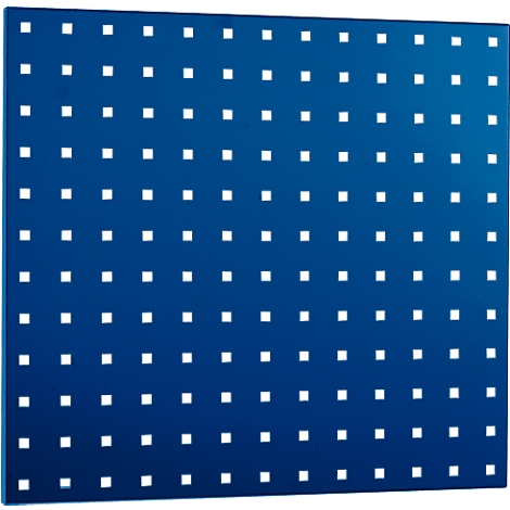 Blue square with many small, white squares.