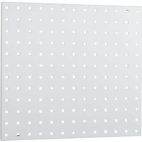 White square with evenly spaced square holes.